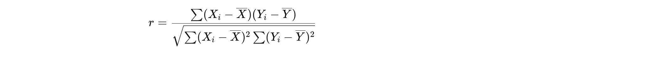 Пирсоны корреляцийн коэффициентыг тооцоолох томъёо